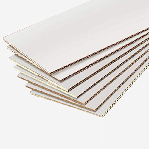 Calenzana 10x7x5 Inches Shipping Boxes Set of 25, White Corrugated Cardboard Box for Mailing Small Business Packing Gifts - size: 10x7x5, style: 25 Pack