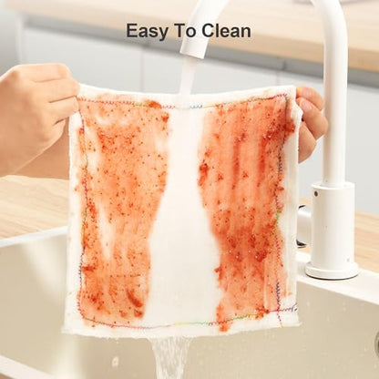 JOYMOOP Microfiber Cleaning Cloth, 20 Piece Set, Medium, White - color: S