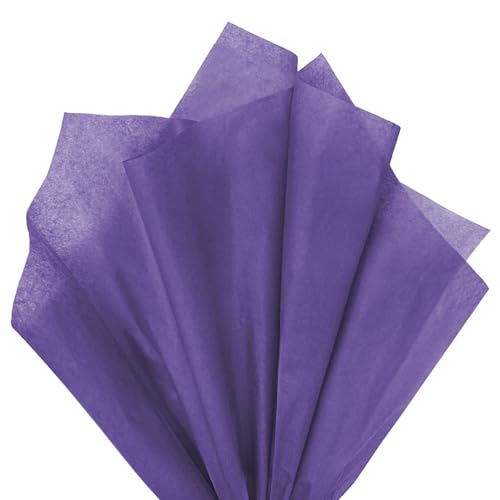 120 Sheets 14 x 20 Inch Purple Tissue Paper for Gift Bag Wrapping - color: Purple