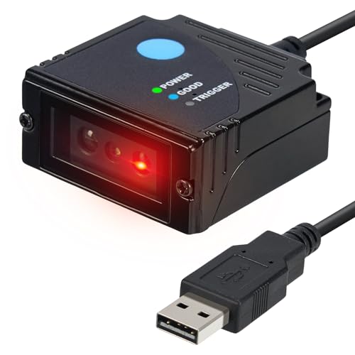 MUNBYN Fixed Mount Barcode Scanner, Embedded 1D/2D Scan Engine, USB Only