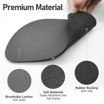 LOPNUR 2 Pack Refrigerator Drip Tray Catcher, 8.3"x3.7" Semi-Circle, Grey - color: Grey, size: Semi Circle - 8.3"x3.7"