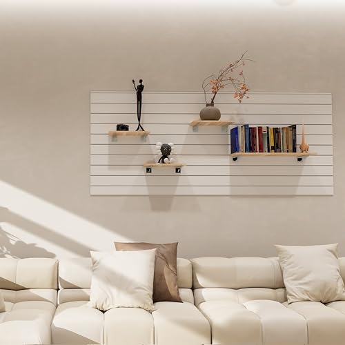 24 Pack 12'' Metal Slatwall Shelf Brackets with Lip Chrome - color: Chrome, size: 12 Inch