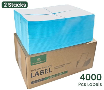 4"×6" Thermal Shipping Labels 4000 Labels for Mailing Labels/ 2 Stacks - size: 2 Stacks | 4000 Labels, style: Fold