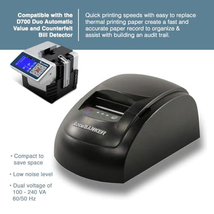 AccuBANKER MP20-700 Thermal Printer for D700 Counter - style: Thermal Printer