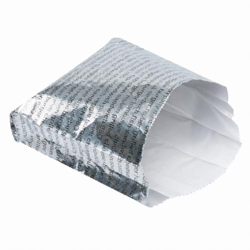 Restaurantware Paper Printed Burger Foil Bag, 5.9 x 1.2 x 6.5 In, 100 Pack - size: 6"