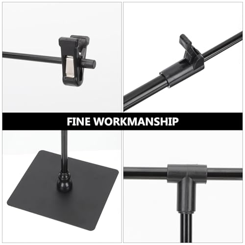 Zerodeko Adjustable T-Shaped Poster Stand Retractable Advertising Display Stand for Tabletop Height Adjustable Sign Holder for Store Signs Office Displays and Event
