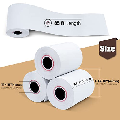 2 1/4" x 85' Credit Card Thermal Receipt Paper 50 Rolls - size: 2-1/4" x 85', style: 50 Rolls