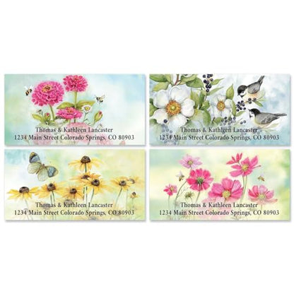 Summer Fun Personalized Deluxe Address Labels - Set of 144 (3 Designs, Self-Adhesive, Large Flat-Sheet Select Labels - color: Summer Fun