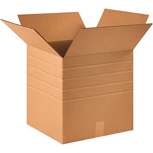 Tape Logic TLMD161616 Multi-Depth Corrugated Boxes, 16" x 16" x 16", Kraft (Pack of 10) - size: 16 x 16 x 16"