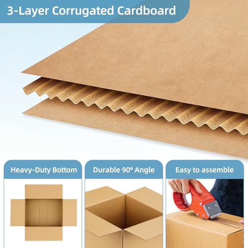 Famagic Small Shipping Boxes 6x6x6 for Shipping, Balls, Brown Boxes 10 Pack - color: Brown, size: 6x6x6 inch