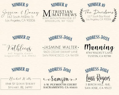 Custom Return Address Labels on a Roll, Personalized Mailing Labels, 2.5" x 0.75", Self-Adhesive Address Stickers, 50 to 500 Labels, Optional Clear Label Dispenser (Handwritten)