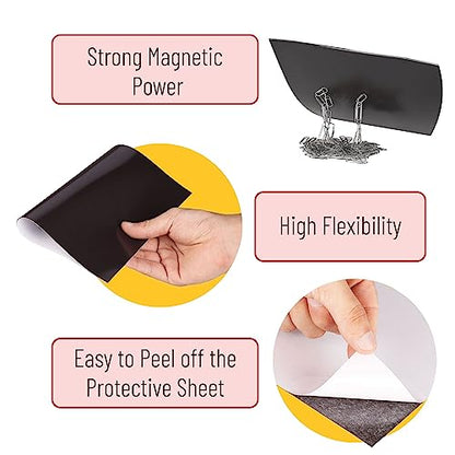 Mr. Pen- Adhesive Magnetic Sheets, 4" x 6", 10 Pack - size: 4" x 6", style: 10 Pack