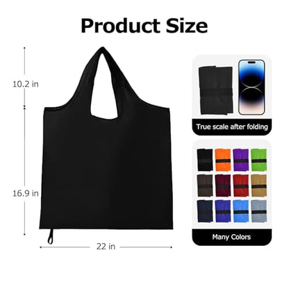 Foldable Shopping Bag, Reusable Grocery Bag Holder, Tote Bags - color: C7-brown