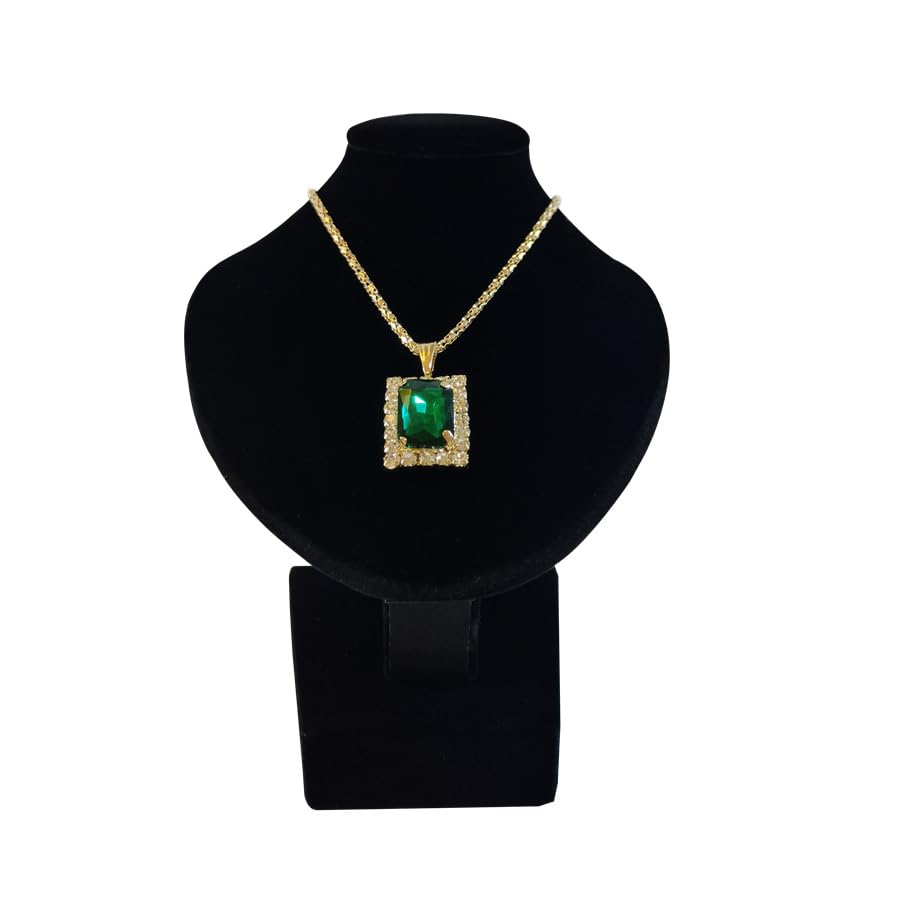 Portrait Jewelry Stand Pendant Jewelry Display Stand Wooden Portrait Neck Model Necklace Holder Stand for Selling