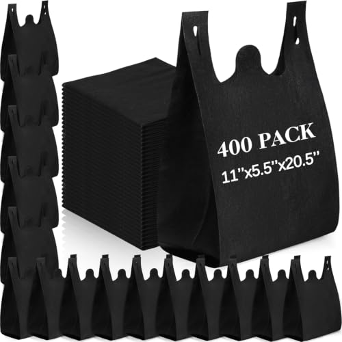 Windyun Large Grocery Bags Bulk Non Woven Totes - color: Black