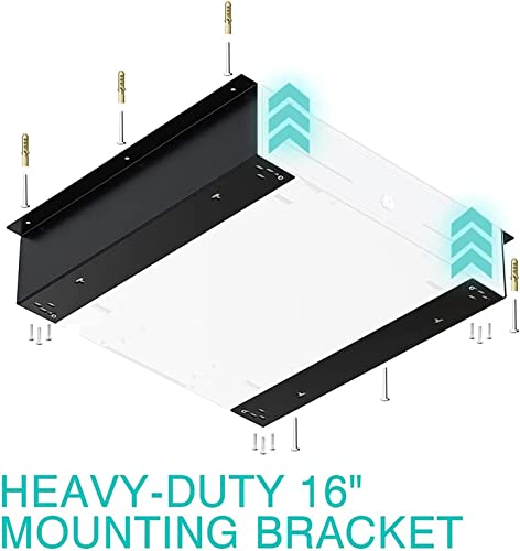 Cash Drawer Under Counter Mount Brackets 2.6 x 16.3 x 4.1 inches - Black - color: Black, size: 16 Inches (1 Pack)