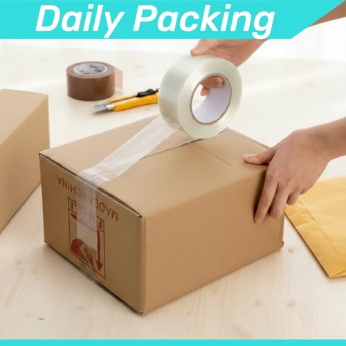 6 Rolls Filament Strapping Tape, 2'' x 60yds x 5.5mil