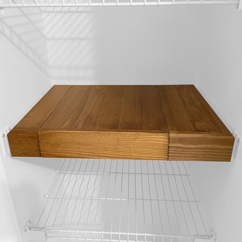 Wooden Shelf Covers for 16-Inch Deep Wire Racks, 1, Brown, 36"W x 16"D - color: Brown