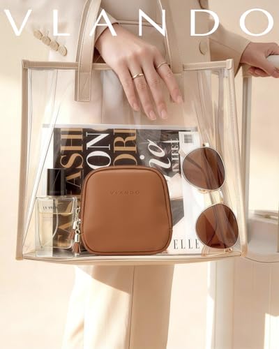 VLANDO 2-Layer Jewelry Travel Organizer for Necklaces,Rings,Earrings - color: Dark Brown