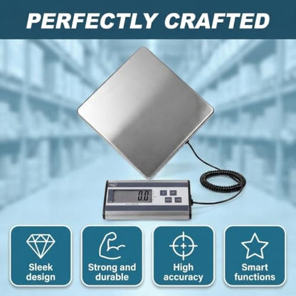 Smart Weigh Shipping Scale Digital Postal Scale for Packages 440lbs x 6 oz - color: 440 lbs Stainless Steel