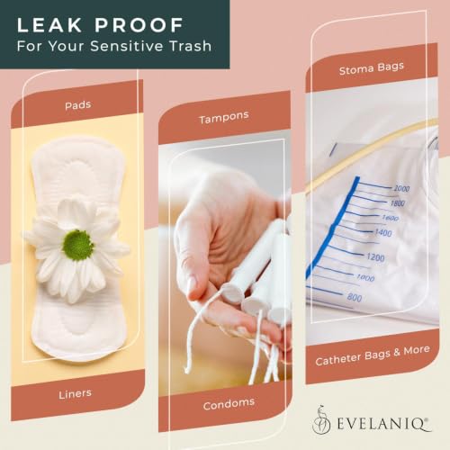 Self Adhesive Napkin Disposal Bags - 150 Disposable Feminine Bags - size: 3 Pack (150 Bags)