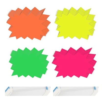 180PCS Starburst Signs for Retail, Price Stickers for Garage Yard Sale