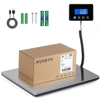 MUNBYN 660lb/1.8oz Shipping Scale, Digital Postal Scale for Packages