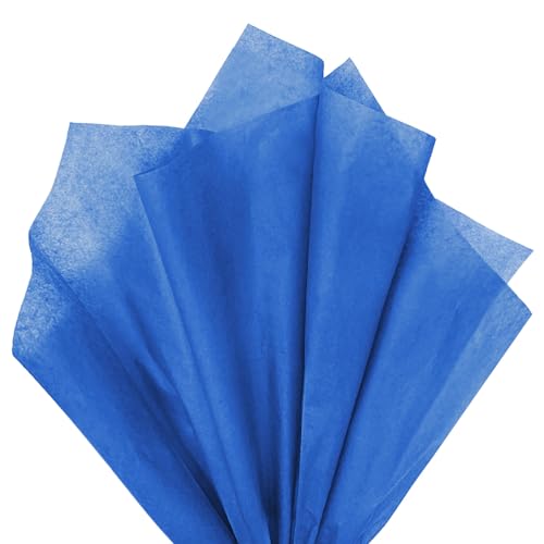 120 Sheets 14 x 20 Inch Blue Tissue Paper for Gift Bag Wrapping - color: Blue
