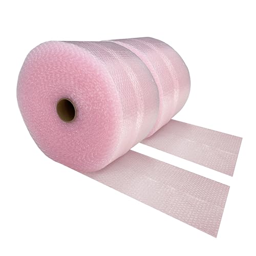 Anti-Static Bubble Roll, 12" x 350', 3/16", Pink - color: Pink Antistatic, size: 12" x 350' Small 3/16"