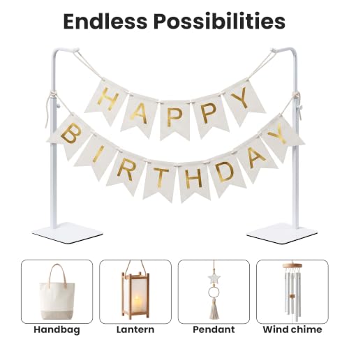 White Tabletop Display Racks for Purses and Banners, 2-Pack - color: White, size: 2 Pack