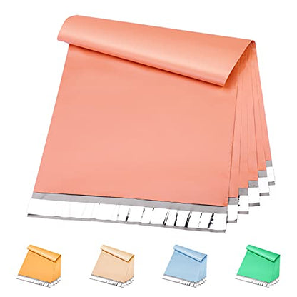 Metronic Poly Mailers Bags Large Shipping Bags 14.5x19 100 Pcs Peach Pink - color: Peach Pink, size: 14.5x19 100PC