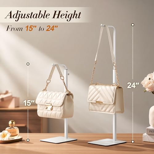 pickpiff 2-Pack Adjustable Table Banner Stands & Purse Holders, White - color: White, size: 2 Pack