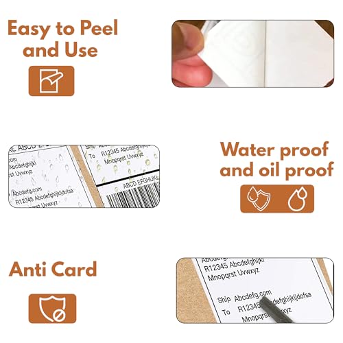 4” x 6” Direct Thermal Labels – 1000 Labels (2 Roll, 500 per Roll) Water & Oil Resistant, Permanent Adhesive – Compatible with Zebra, Rollo & Similar Printers (Not for DYMO) (2 Rolls) - size: 2 Rolls