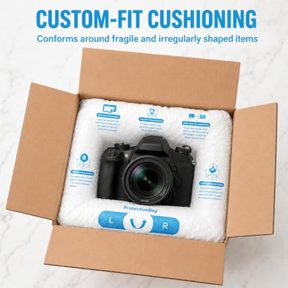 Expanding Foam Packaging (4-Pack) — Shock-Absorbing, Self-Expanding Foam Packaging Bags for Secure Shipping of Computers & Precision Goods (2x 18"x30", 2x 21"x34") - size: big