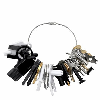 31-Pack Dispenser Key Set Compatible with Bobrick, Bradley, Kimberly Clark, Tork, Georgia Pacific, San Jamar and More, Replacement Keys for Paper Towel, Toilet Paper & Soap Dispensers with Key Chain