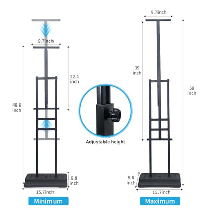 Water Fillable Poster & Board Stand, Adjustable Height Floor Sign Holder