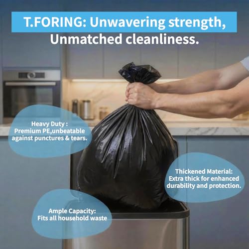 55-60 Gallon Trash Bags Unscented, 40'' x 53'', Black, 120 Count (Pack of 2) - color: 55-60 Gallon | 120 Count, size: 120 Count(pack of 2)