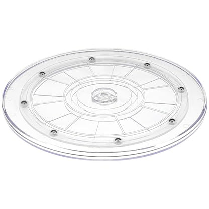 9" Acrylic Clear Lazy Susan Turntable - size: 9 Inch