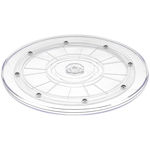 9" Acrylic Clear Lazy Susan Turntable - size: 9 Inch