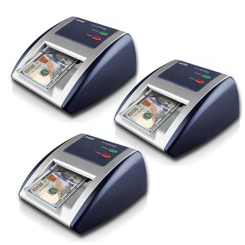 AccuBANKER D450 Counterfeit Bill Detector, 5 Point Detection, 3 Pack - size: 3 Pack