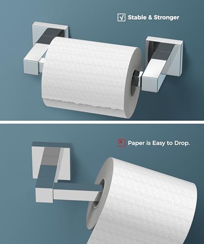 FORIOUS Commercial Toilet Paper Holder Wall Mount Bathroom Tissue Holder - color: Chrome