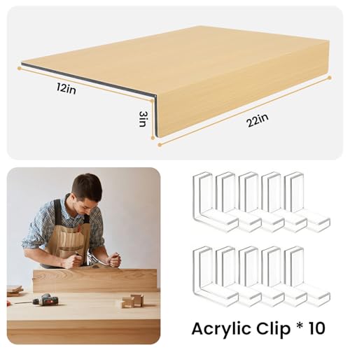 GCCSJ 5Pcs Wire Shelf Cover,30x16 Inch Shelf Covers for Wire Shelving,Oak - color: Oak, size: 16"W x 30"L