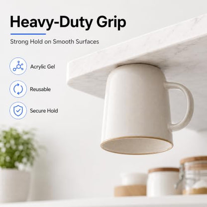 LMJIA Heavy Duty Double Sided Tape, Clear Reusable Mounting Tape Picture Hanging Adhesive Tape Removable Wall Tape Adhesive Poster Tape - size: Square-2.4inch*2.4inch