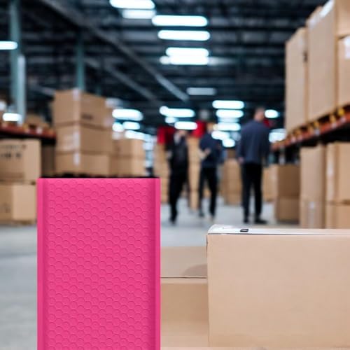 iMBAPrice 500#000 4x8 Hot Pink Color Self Seal Poly Bubble Mailers Padded Shipping Envelopes (Total 500 Bags) - color: Pink Poly Bubble, size: 4"x8" Poly (500 Envelopes) Value Pack
