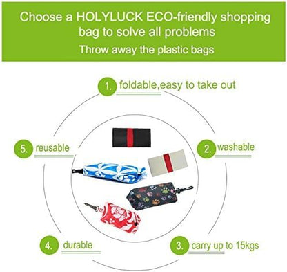 HOLYLUCK Reusable Grocery Bags,Heavy Duty Foldable Shopping Tote Bag (Standard, 3 Maze) - color: 3 Maze, style: Standard