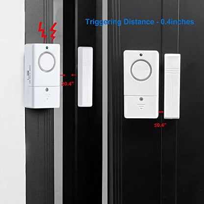 Door Window Alarms, 120DB Door Alarms for Kids Safety, Security Alarm with Chime for Store Pool, 4 Pack - style: 4 Pack