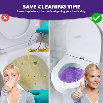 OUMEE Lavender 100 Count Absorbent Commode Pads for Bedside Commode Bucket - size: 9.5*5.1in-Lavender