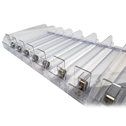 Auto Feed Shelf Product Pusher Kit, Adjustable Pushing System for 48" L x 12" D Shelves, 1 Kit - [19 Shelf Pushers + 20 Dividers] - size: 48" Kit