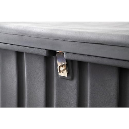 Buyers Products 1712260 Black Poly All-Purpose Storage Chest , 18.8 cu. ft, Made In The USA, Dent-Resistant Lockable Storage Box for Truck, Trailer, Dock, or Deck, High-Density Polyethylene - size: 76.5" L x 25" W x 22.63" H