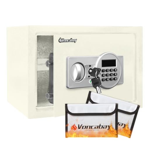 Voncabay Money Safe Box for Home with Digital Keypad, 0.8 Cu. Ft., White - color: White, size: 0.8 Cubic Feet